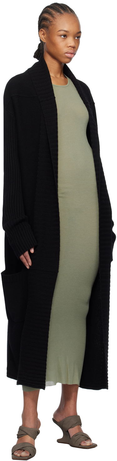 Пуловер Rick Owens Rick Owens Hollywood Dafne Robe Cardigan Черно | RP01E7667 KLWS, 3
