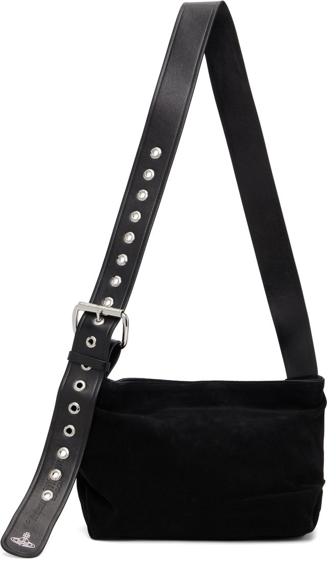 Maxime Suede Small Crossbody Bag with Eyelet Strap
