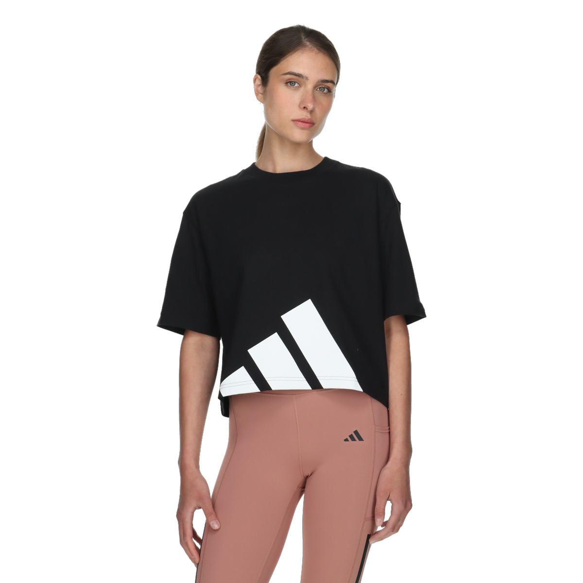 Съкратен топ adidas Originals Essentials Cropped T-Shirt with 3-Bar Logo Черно | JG8736, 0