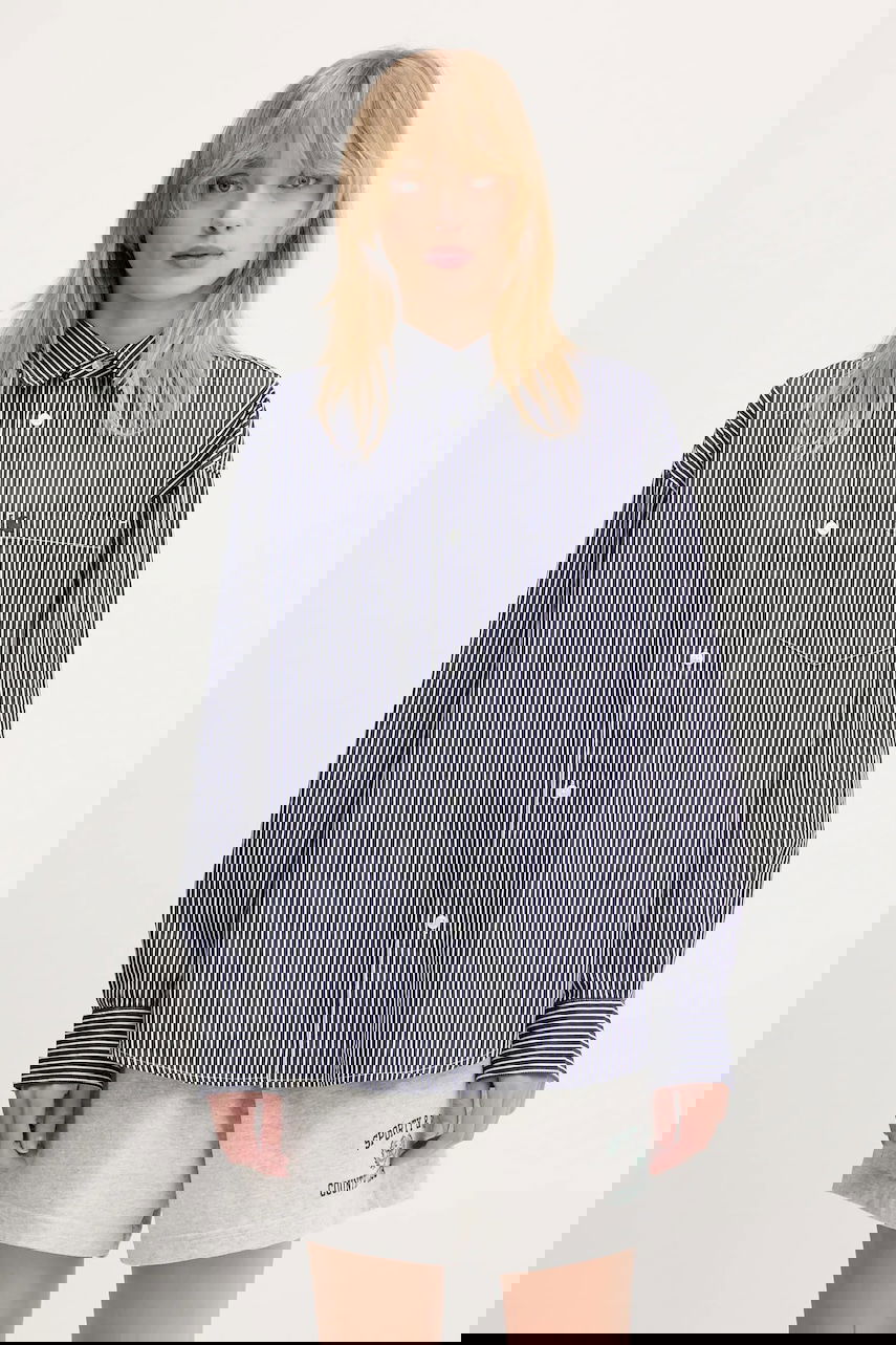 Риза Carhartt WIP Arvin L/S Shirt Relaxed Fit Striped Classic Collar Тъмно синьо | I034560.2XXXX, 0