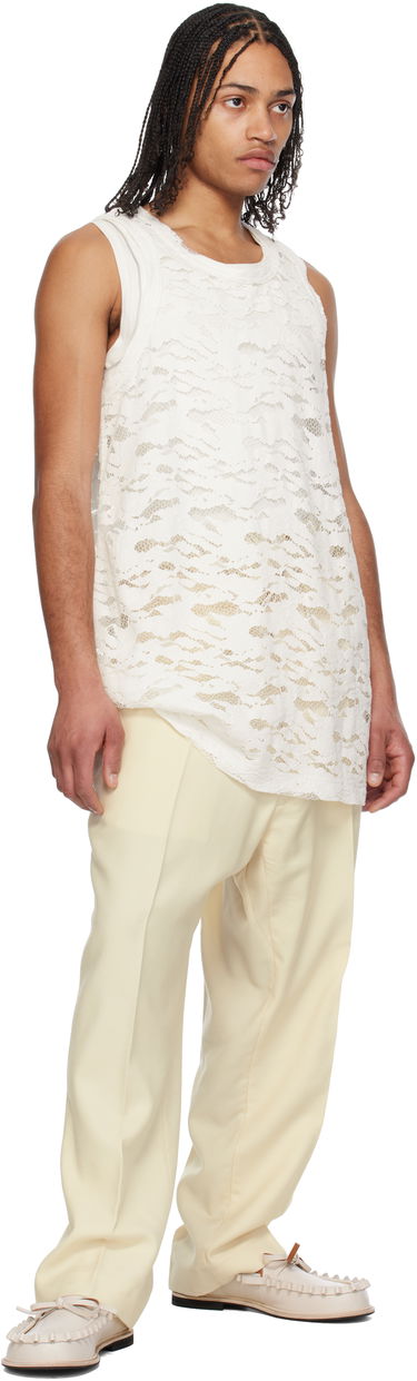 Потник Comme des Garçons Homme Plus Raschel Lace Tank Top Бяло | PO-T039-051, 3