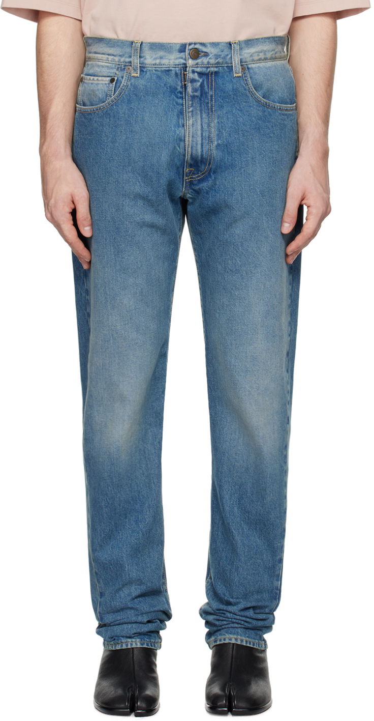 Дънки Maison Margiela Turn-Up Jeans Синьо | S50LA0232 S30561, 0