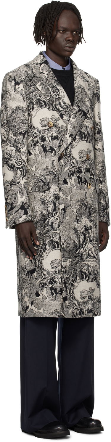 Палта Vivienne Westwood Vivienne Westwood Classic Double-Breasted Toile Print Coat Бежово | 2201000H-W017B-, 1