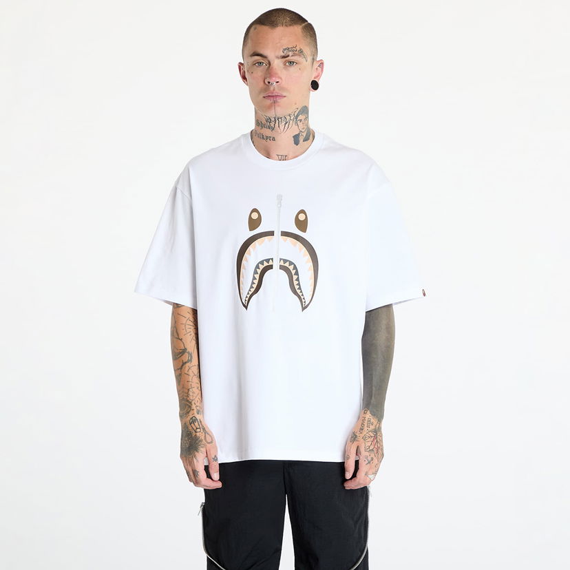 Тениска BAPE Shark Tee White Бяло | 001TEK701312M WHT