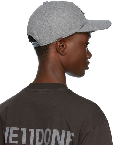 Шапка с козирка We11done Flannel Padded Cap Сиво | WD-AH3-21-447-U-MG, 2