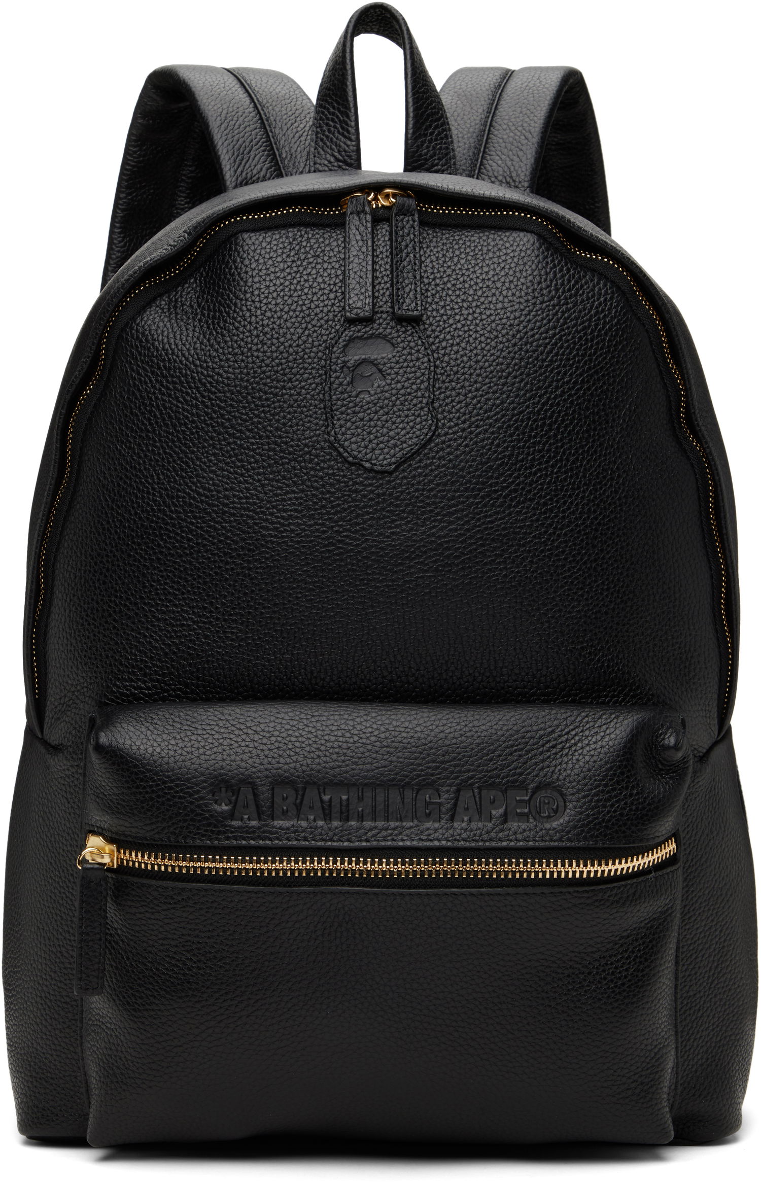 Раница BAPE Daypack M Leather Backpack Черно | 001BAK801002M, 0