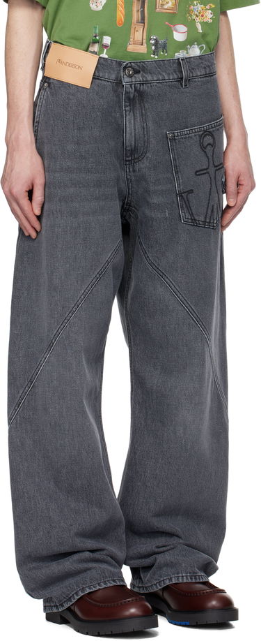 Дънки JW Anderson JW Anderson Twisted Workwear Denim Jeans Сиво | DT0110-PG1745, 1