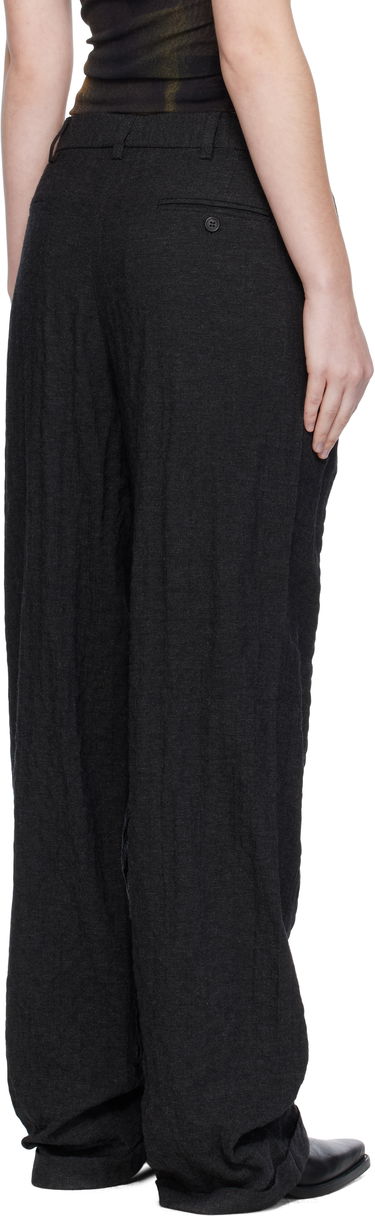 Панталони R13 R13 Tripe Pleat Crossover Trousers Черно | R13W7516-R580A, 2
