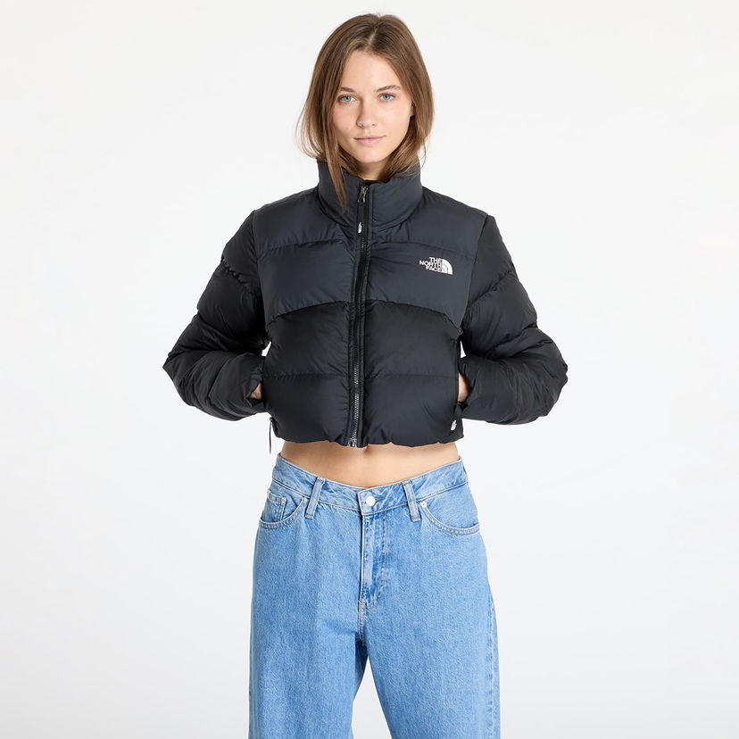 Пухо яке The North Face Cropped Saikuru Jacket Черно | NF0A89JCKT01