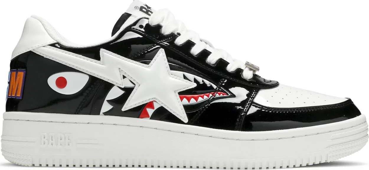 Кецове и обувки BAPE Shark Sta "Black" Черно | 1G80191009-BLK, 0