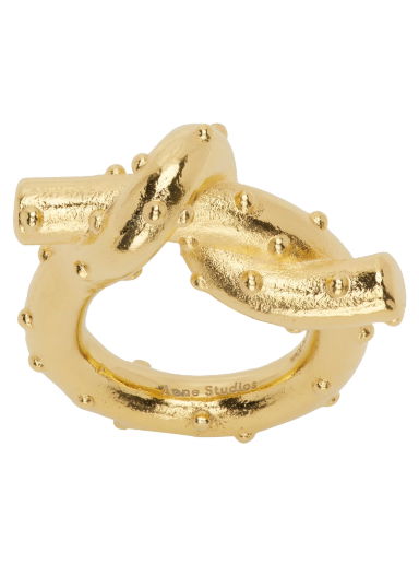 Бижута Acne Studios Gold Axelia Ring Бяло | C50267-