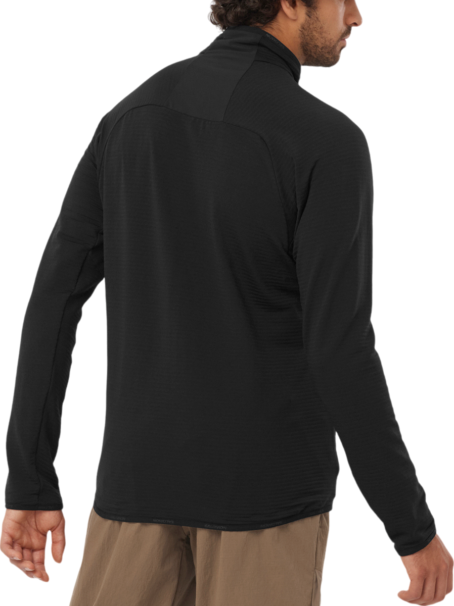 Суитчър Salomon Essential Lightwarm FZ Sweatshirt Черно | lc2224700, 1