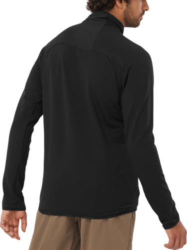 Суитчър Salomon Essential Lightwarm FZ Sweatshirt Черно | lc2224700, 1