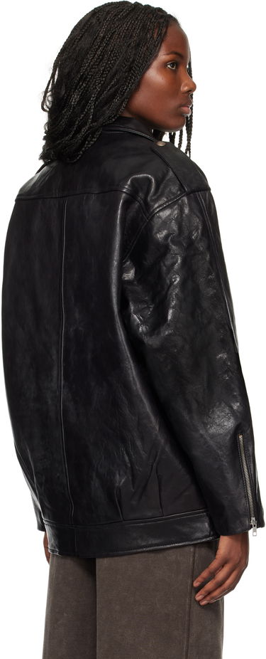 Яке R13 R13 Elongated Motorcycle Leather Jacket Черно | R13WR339 R431A, 2