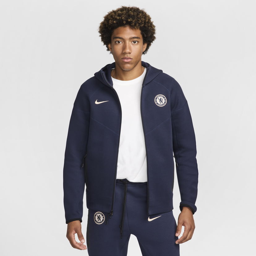 Суитчър Nike Football Chelsea FC Tech Fleece Windrunner Тъмно синьо | FZ4175-452