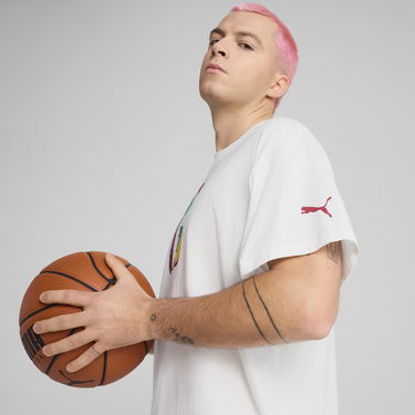 Тениска Puma Dylan Exhibit Basketball T-Shirt Бяло | 630673_01, 4