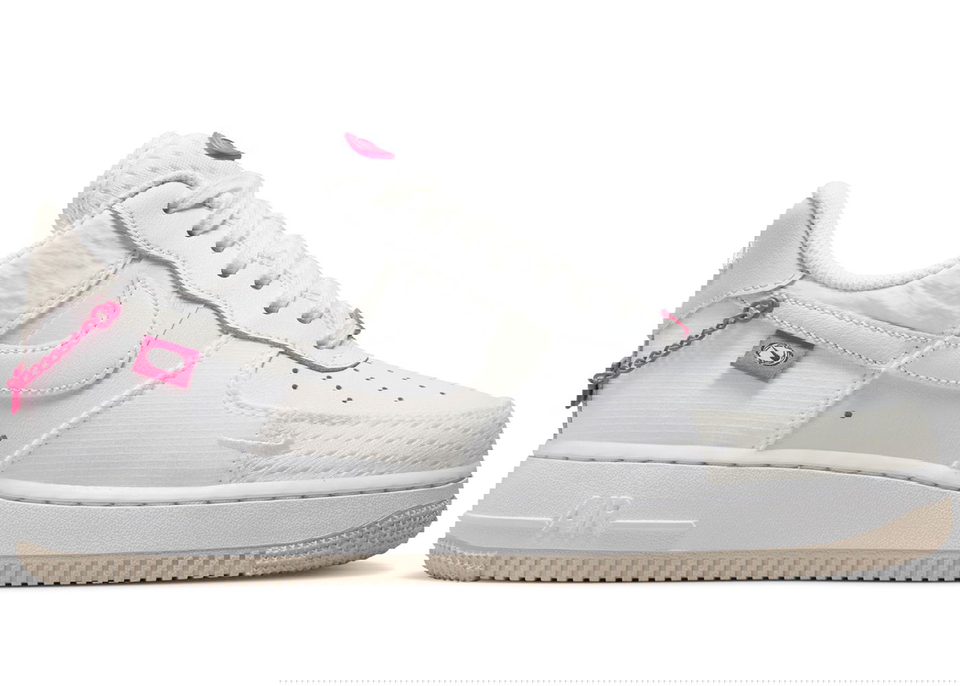 Кецове и обувки Nike Air Force 1 Low '07 LX Pink Bling W Бяло | DX6061-111, 0