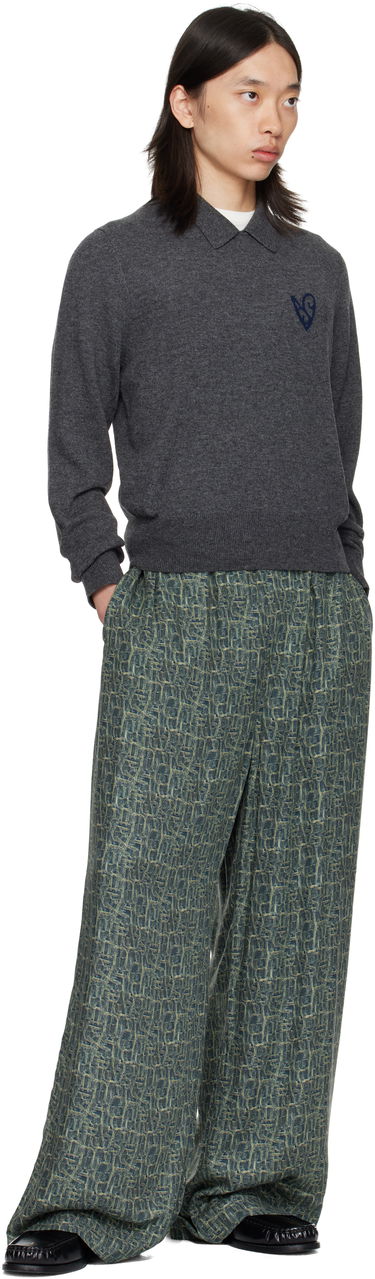 Пуловер Acne Studios Acne Studios Yak Wool Polo Sweater Сиво | B60380-, 3