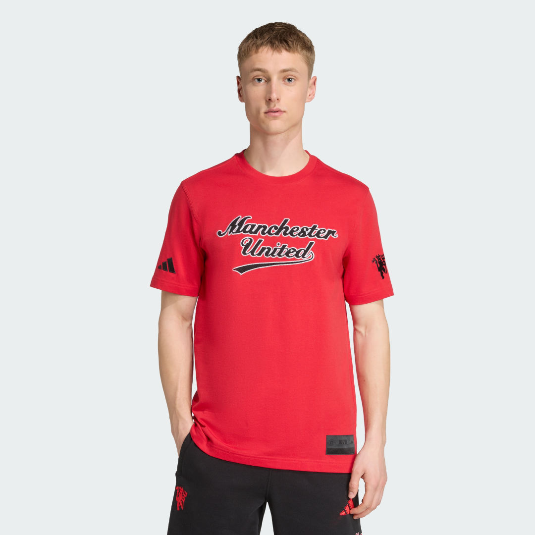 Тениска adidas Performance Manchester United US Pack T-Shirt Червено | JN2905, 0