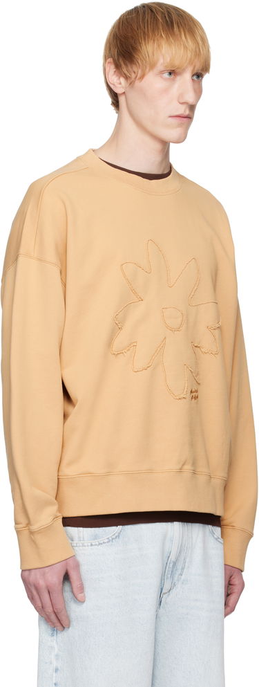 Пуловер MAISON KITSUNÉ Maison Kitsuné Crafted Daisy Oversize Sweatshirt Бежово | OM00306KM0001, 1