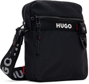 Чанта през рамо BOSS HUGO Reporter Bag With Adjustable Strap and Zip Closure Черно | 50536009, 2