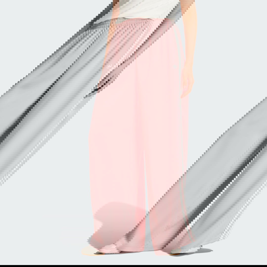 Панталони adidas Originals adidas Originals Satin Wide Leg Pants with Ruffle 3-Stripes Розово | KC8815, 0