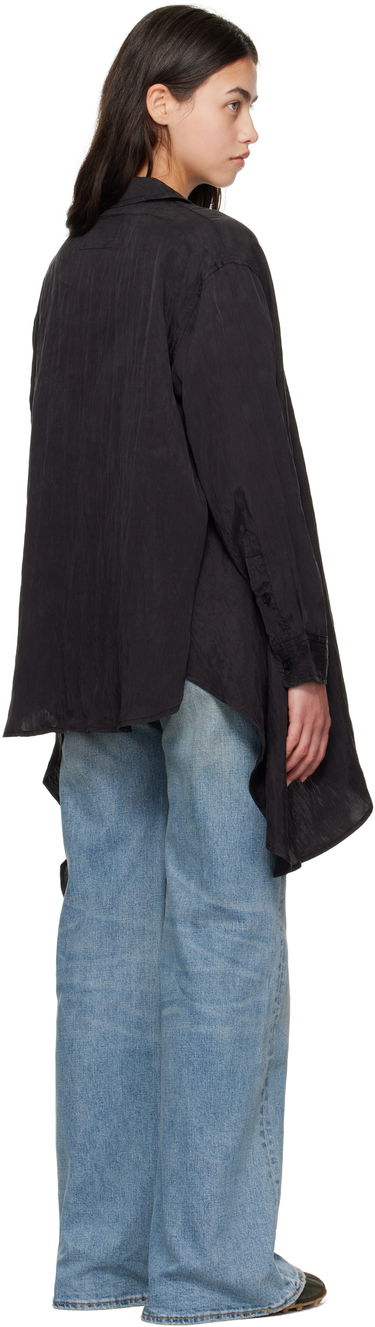 Риза R13 R13 Draped Front Shirt Черно | R13WR416-R510A, 2