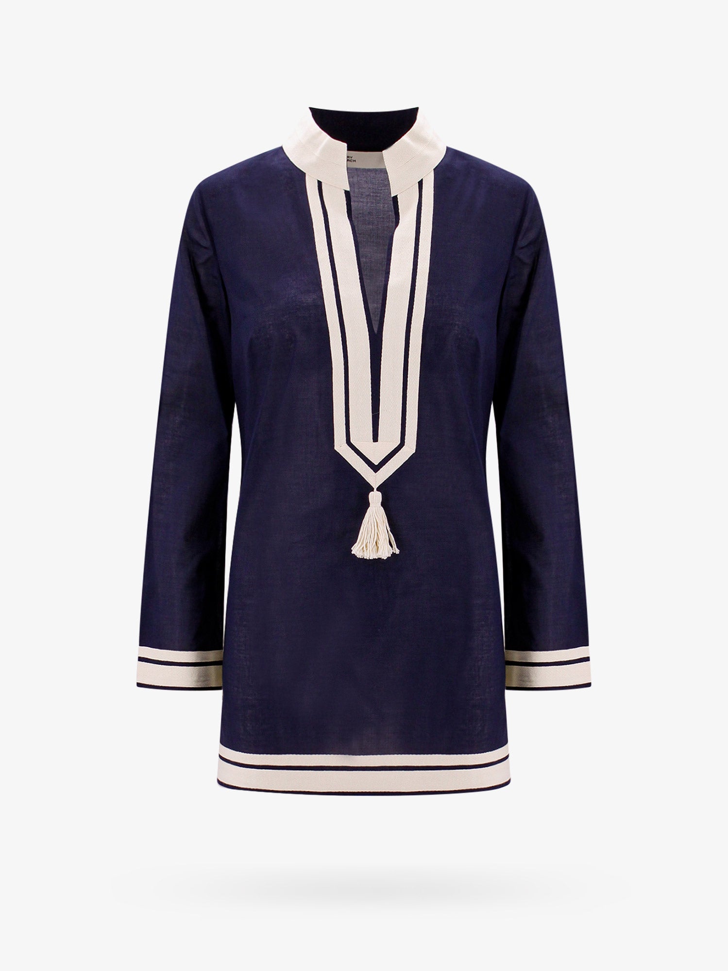 Риза Tory Burch Tory Burch Women's Tunic Dress Тъмно синьо | 83308405, 0