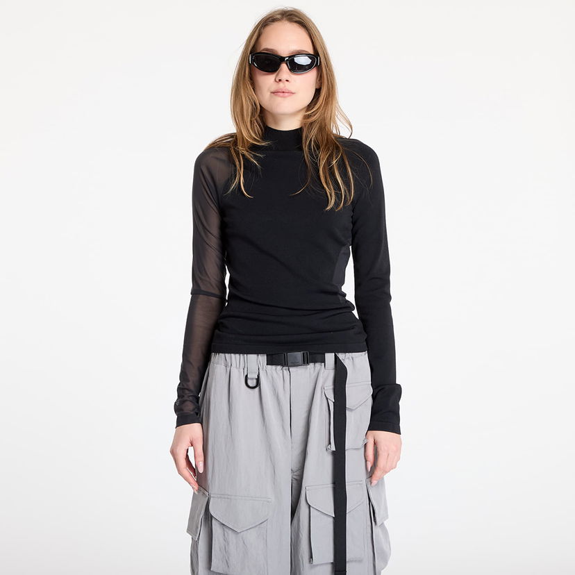 Риза Y-3 Black Long Sleeve Top With Mesh Черно | IW7489