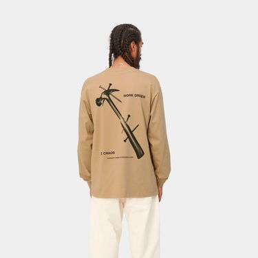 Тениска Carhartt WIP Reverse Hammer T-Shirt Кафяво | I032392_07E_XX, 3