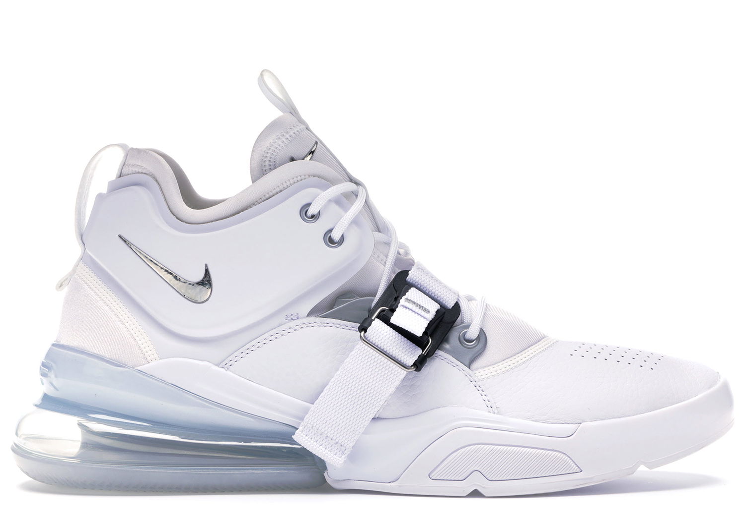 Кецове и обувки Nike Air Force 270 White Metallic Silver Бяло | AH6772-100, 0