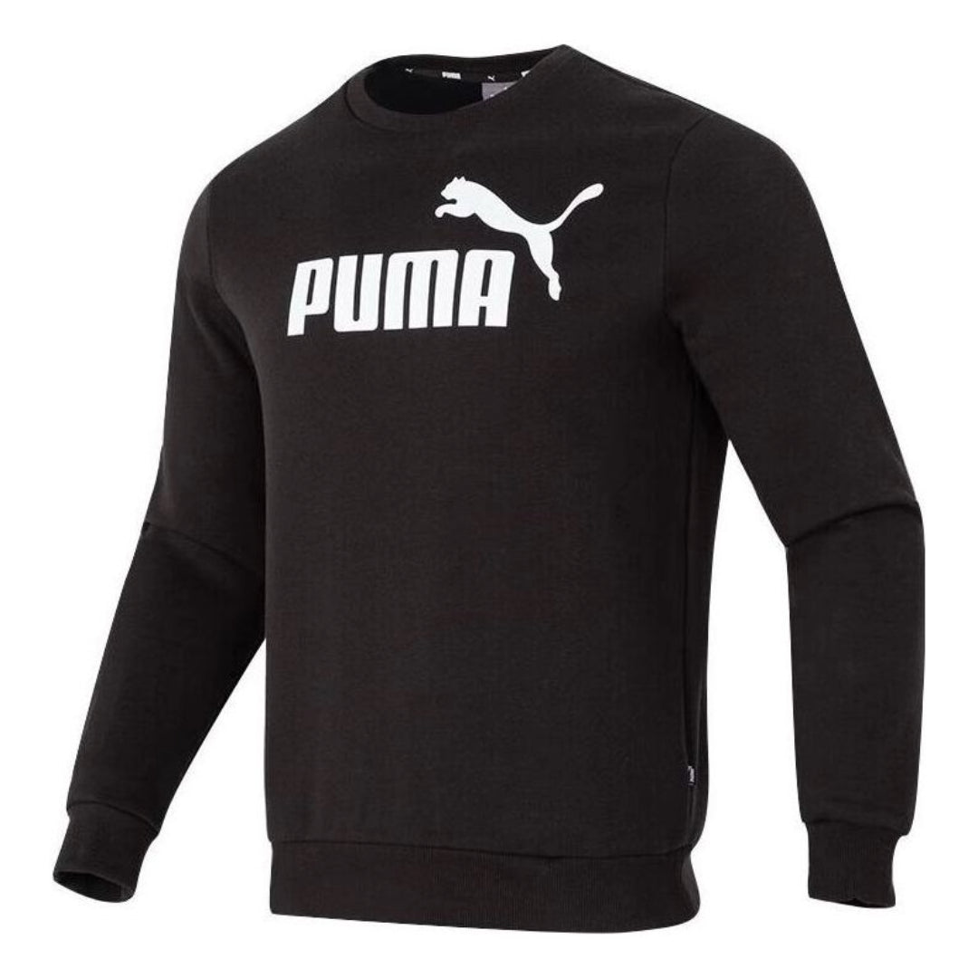 Пуловер Puma Letter Print Fleece Pullover Sweatshirt Черно | 682722-01, 0