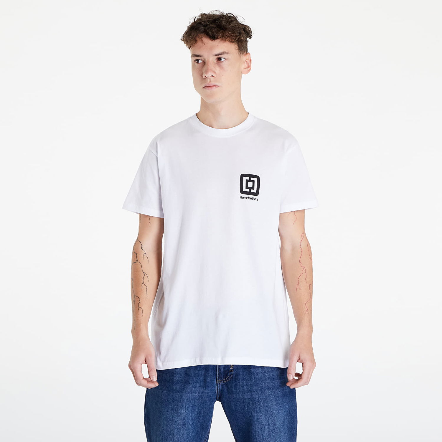 Тениска Horsefeathers Mini Logo T-Shirt Бяло | SM950M, 0
