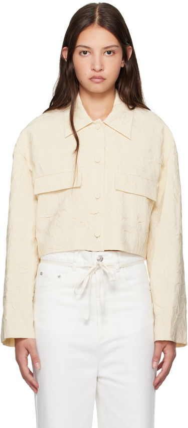 Яке Nanushka Nanushka Coreen Cropped Button-Up Shirt Бежово | NW24FWSH38471, 0