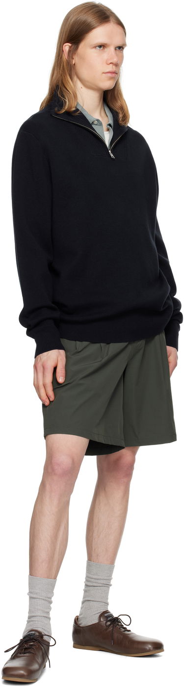Пуловер NORSE PROJECTS Norse Projects Arild Merino Cotton Milano Zip Sweater Тъмно синьо | N45-0637, 3