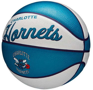Спортна екипировка Wilson Tennis NBA Team Retro Mini Basketball CHAR HORNETS Многоцветен | wtb3200xbcha, 1