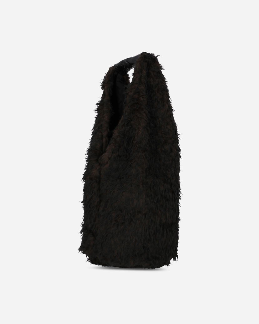 Чанта през рамо OUR LEGACY Faux Fur Shoulder Bag Черно | A4258DO 001