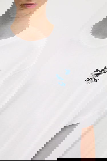 Тениска adidas Performance Florals Logo Oversized T-Shirt Бяло | KE6586, 3