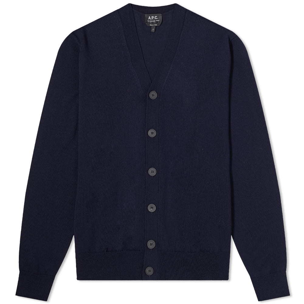 Пуловер A.P.C. Samuel Knit Cardigan Тъмно синьо | WVAWM-H22172-IAK, 0