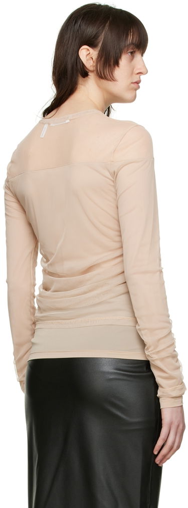 Тениска Helmut Lang Helmut Lang Long Sleeve T-Shirt Бежово | L04HW514, 2