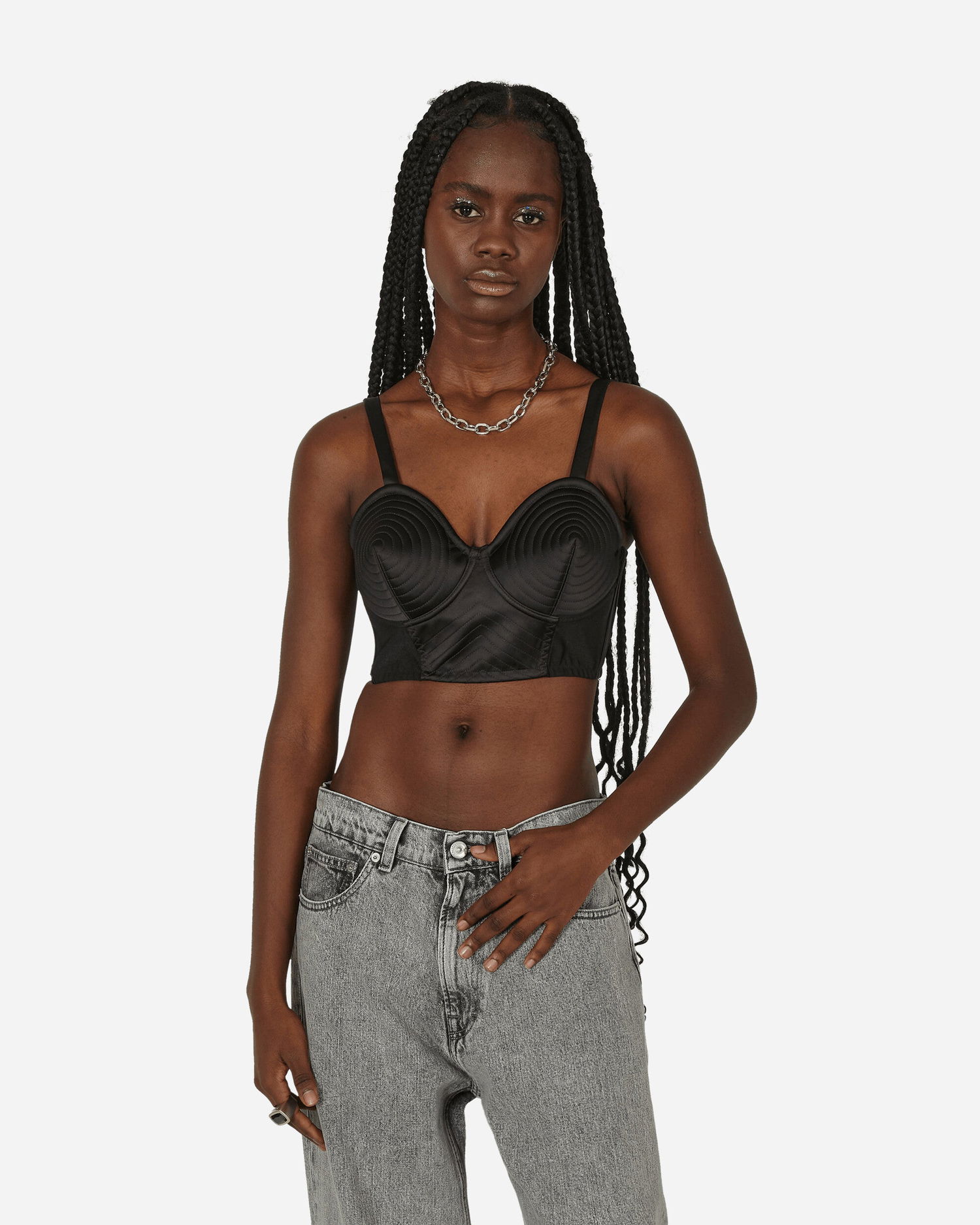 боди Jean Paul Gaultier Padded Cup Bandeau Черно | 2315-F-SG012-C032-00 2, 0