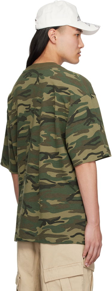 Тениска We11done We11done Camo Sparkle Logo T-Shirt Зелено | WD-TT0-25-741-U-MX, 2