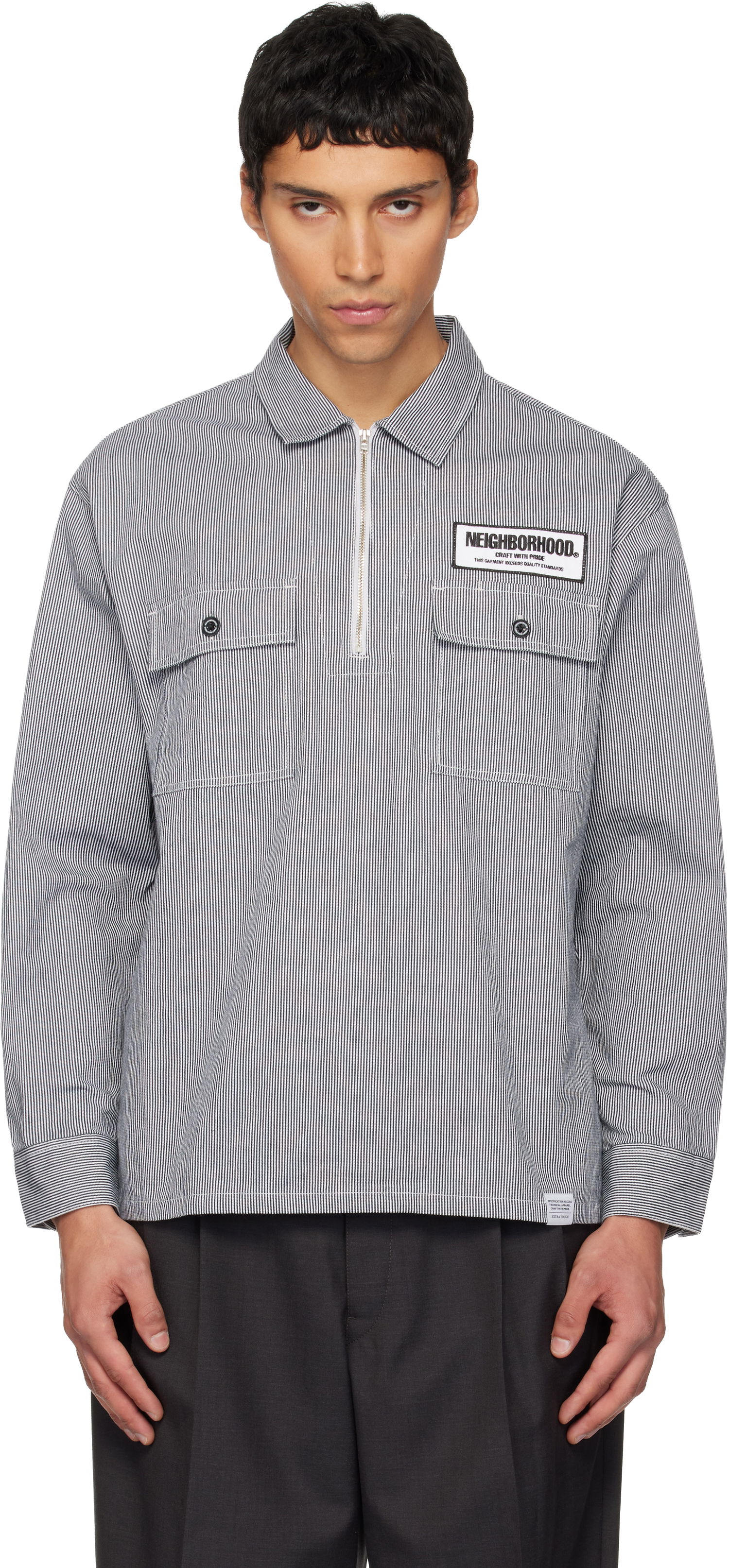 Риза Neighborhood Classic Work Pullover Long Sleeve Shirt Многоцветен | 252TSNH-SHM11, 0