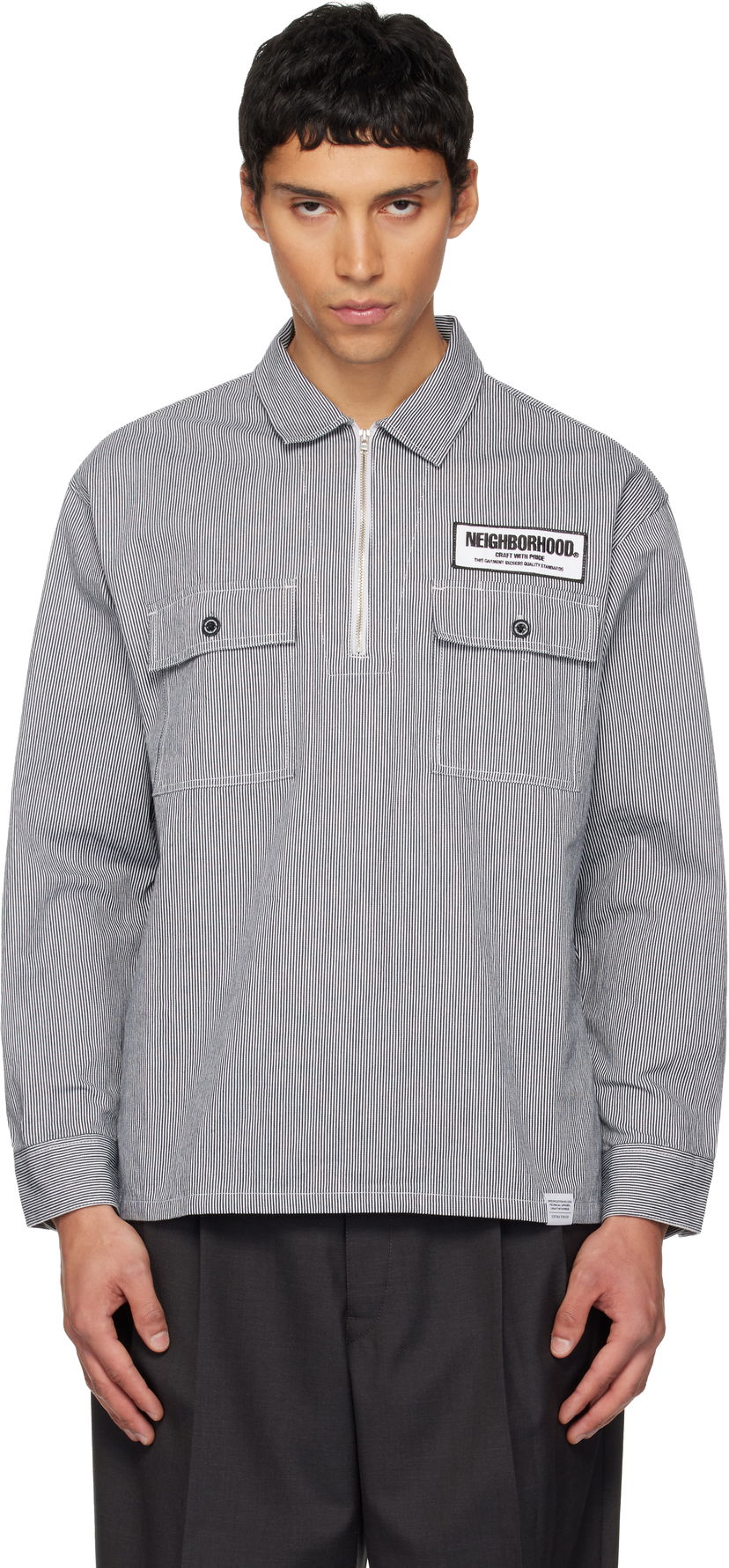 Риза Neighborhood Classic Work Pullover Long Sleeve Shirt Многоцветен | 252TSNH-SHM11