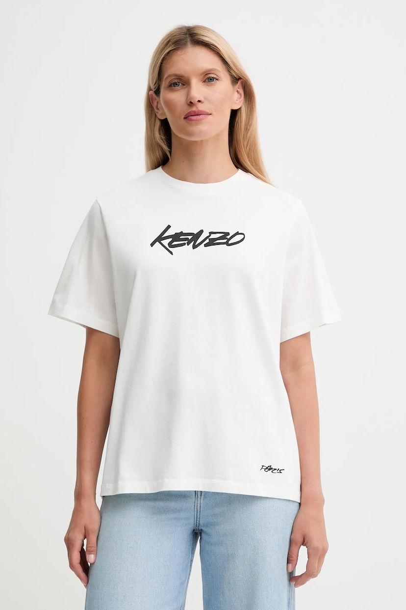 Тениска KENZO Kenzo x Futura T-Shirt Бяло | FF62TS5544SG
