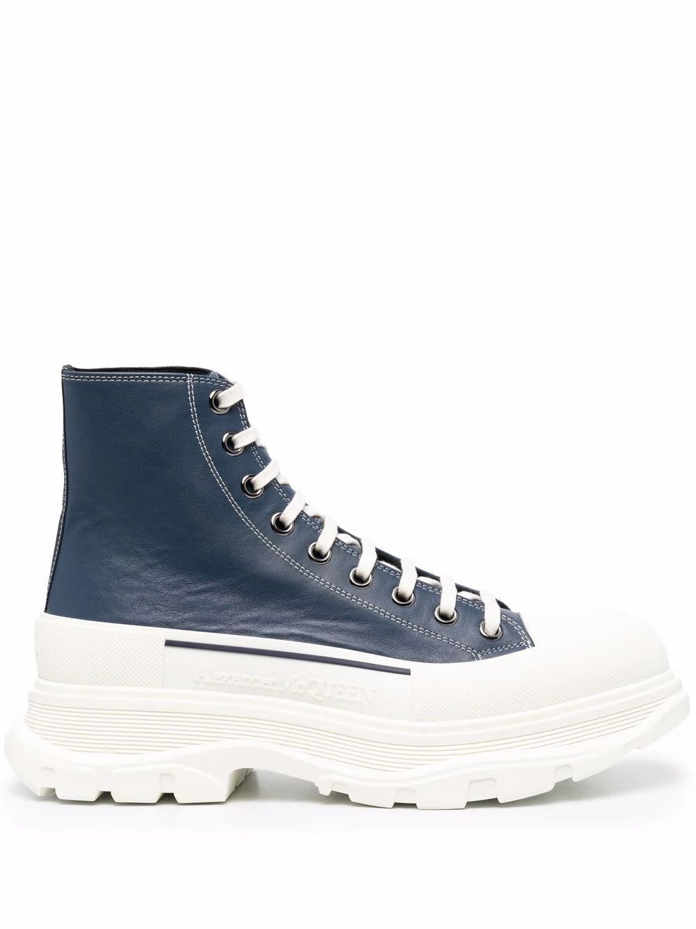 Кецове и обувки Alexander McQueen Alexander McQueen Ankle Boots Синьо | 627206WIAM24456, 0