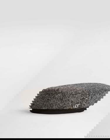 Барета Dolce & Gabbana Dolce & Gabbana Wool Blend Chevron Beret Сиво | LB5H43FCZAFS8030, 3
