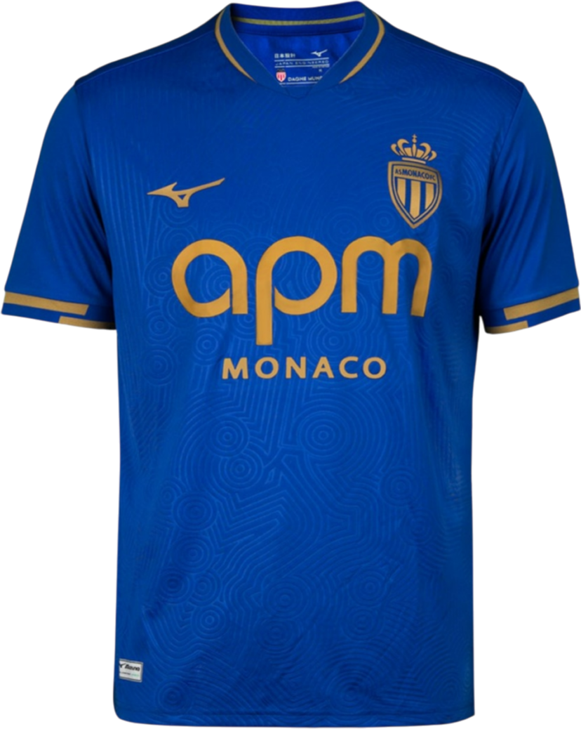 Фланелка Mizuno Mizuno AS Monaco Away Jersey Синьо | p2gacx77-12
