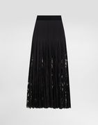 Dolce & Gabbana Lace Pleated Midi Skirt