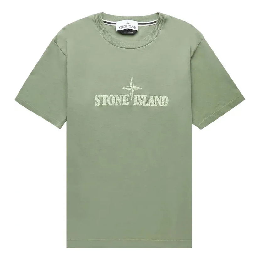 Тениска Stone Island Stitches Two T-Shirt Зелено | 781521579-V0055